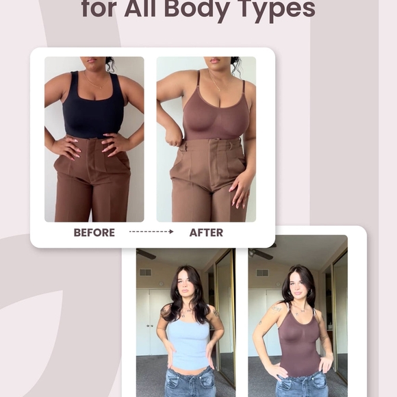 Black Women's Shapewear Bodysuit - Picture 3 of 9